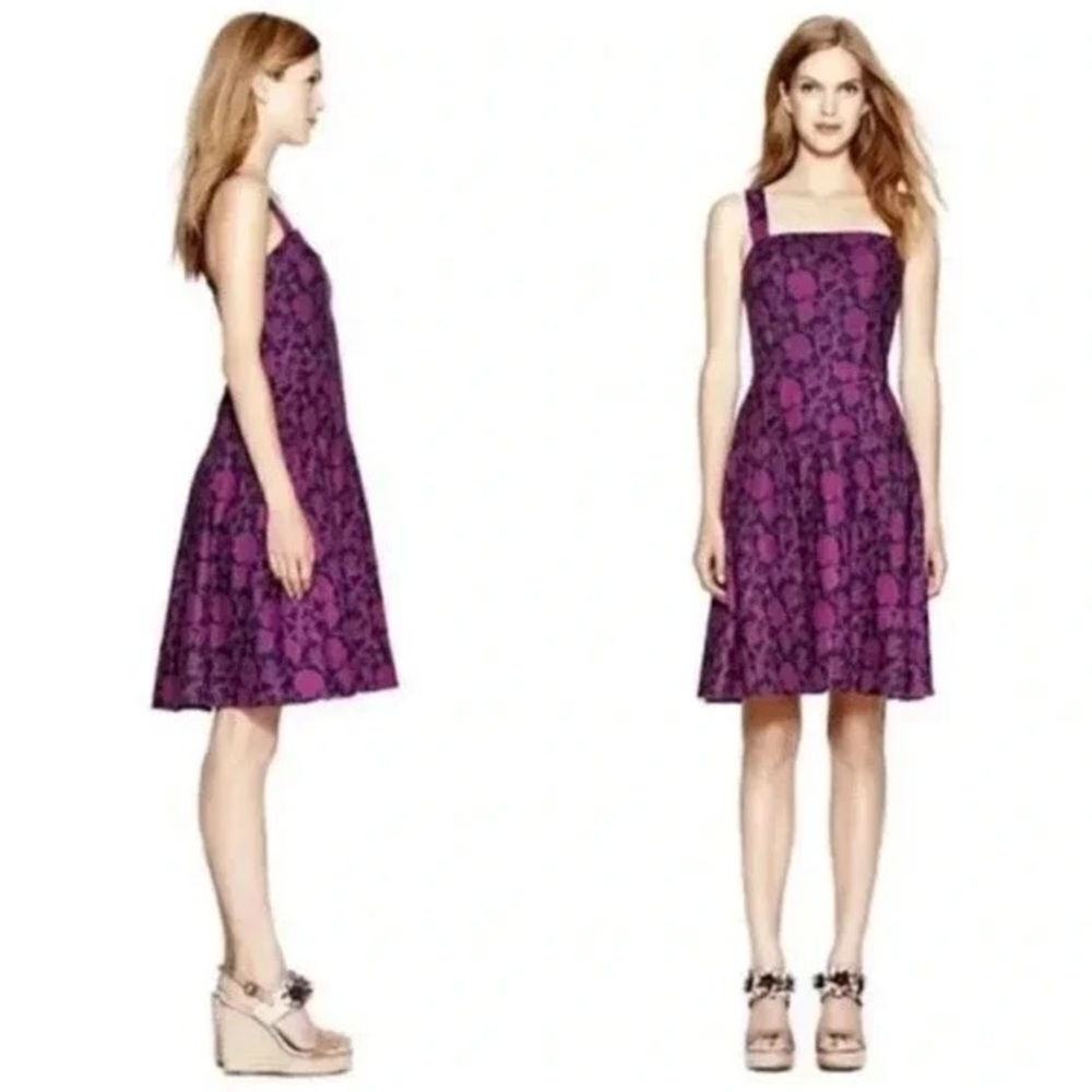 Tory Burch Jodie Pink and Purple Floral Dress